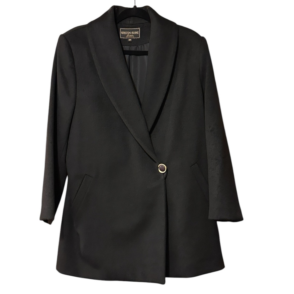 Vintage Kristen Blake Wool One Button Coat